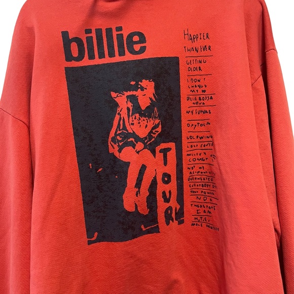 Rare Billie Eilish Happier Than Ever Tour Hoodie - Picture 3 of 4